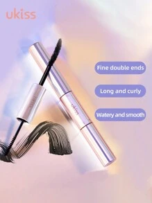 ukiss 5g+3.5g 双面睫毛膏，大刷子用于上睫毛，小刷子用于下睫毛，加长、浓密、防水、防晕染、持久， - BK01 #Natural Black - 查看 7