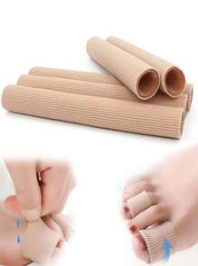 2 件/6 件可切割趾管套，采用弹性面料制成，内衬硅胶。趾套保护器可减轻趾压力摩擦，分趾套 - 彩色 - 查看 3