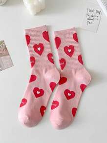 4 Pairs Strawberry Fruit Heart Cute Women Boat Socks, Sports & Outdoor - Multicolor - View 10