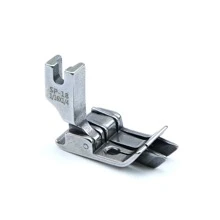 3pcs/1pc Industrial Sewing Machine Double Line Hemmer Foot, SP-18 Right Double Edging Presser Foot For Stitching Denim Pocket, Full Steel Double Edge Presser Foot, 0.3/0.5/0.6-Width Double Line Hemmer Foot, Industrial Sewing Machine Accessories