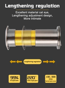 2-In-1 Tappo Spioncino Anti-Furto e Telecamera Campanello Per Il Monitoraggio Della Sicurezza Domestica