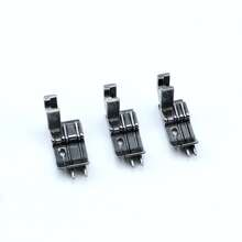 3pcs/1pc Industrial Sewing Machine Double Line Hemmer Foot, SP-18 Right Double Edging Presser Foot For Stitching Denim Pocket, Full Steel Double Edge Presser Foot, 0.3/0.5/0.6-Width Double Line Hemmer Foot, Industrial Sewing Machine Accessories