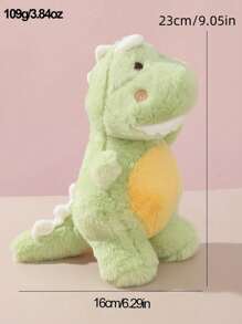 1 pieza Muñeco de peluche de dinosaurio con diente grande y dibujo animado de color aleatorio para mascota - Multicolor - Ver 6