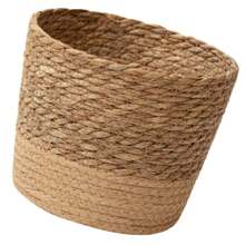 Natural Woven Planter Basket Straw Wicker Storage Baskets Multifunctional Garden Flower Pot For Living Room Bedroom Balcony Home Bathroom Decor Bathroom Organizer Summer Back To School - Coffee Brown - View 5