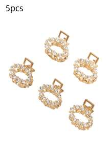 Bộ 5/10 Kẹp Tóc, Kẹp Tóc Hoa Mini, Kẹp Tóc Nổ & Chân Tóc, Phụ Kiện Tóc Ngọt Ngào - Nhiều màu - Xem 11