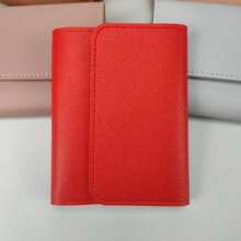 1 Ví Nữ Kiểu Ngắn Có Thể Tùy Chỉnh, Ví Da PU Tối Giản Có Ngăn Đựng Thẻ, Ví Đựng Tiền Xu, Văn Bản Khắc Laser Hoặc Ảnh In UV, Món Quà Lý Tưởng Cho Gia Đình Và Bạn Bè - màu đen - Xem 18