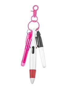1 件/3 件/6 件护士礼品笔、便携式标记钥匙扣、迷你荧光笔套装用于徽章包括尖头荧光笔永久性记号笔可伸缩圆珠笔带护理钥匙扣夹感谢护士的文字适用于医院、办公室、家庭、学校等。适合护士、学生、教师、办公室工作人员、商人等。可用于连接钥匙、挂绳、工作卡、背包、皮带，非常适合送给学生、教师写作爱好者汽车配件包饰 - 彩色 - 查看 12
