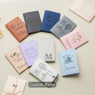 Custom Passport Covers Set, Personalized Passport Cover, Passport Holder Set, Passport Cover, Custom Travel Gifts, Birthday Gift, Travel Tag, Gifts Letter Portable, Multifunction For Women, Purses And Bags, Card Holder Ideal Gifts Her, Friends For Anniversaries, For Christmas, For Holiday/ Vacation, For Outdoors/Outings/Travel/Hiking/Stadium/Sports/Climbing
