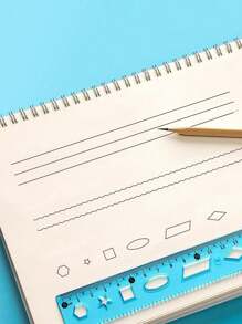 4-Piece Stationery Ruler Set  Bendable Ruler Multifunctional Ruler With Wavy Lines Student Supplies Drawing Markers School Supplies - Multicolor - View 4