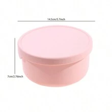 Silicone Bento Box - Round Manual Fresh-Keeping Lunch Container With Lid - Reusable  Bento Box For Microwave And Refrigerator - Hand Washable Easy Storage Meal Prep Box - Multicolor - View 9