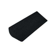 QFSPORTING Planche inclinée de yoga en matériau EVA noir, tapis d'équilibre de fitness, planche d'étirement des mollets pour les squats, le yoga, l'entraînement de force et le levage de poids - bloc de stabilité des jambes flexible à double face