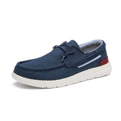 Men's Slip-On Canvas Loafers Casual Boat Shoes