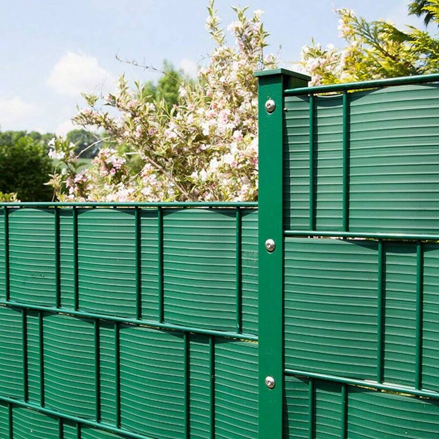 VA-Cerulean 19 Cm X 2.5 M Privacy Fence Film Opaque, Anthracite/Grey/Green, Privacy Balcony Garden Fence, Hard PVC Privacy Strip For Garden Fence