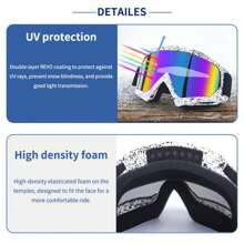 CHCYCLE ATV Goggles Motocross Goggles Motorcycle Goggles MX Off Road Goggles For Men Women Adult Youth Riding Racing