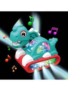 Green Smoke Dinosaur Cart Walks Sounds Lights FAST SHIPPING - 綠色 - 查看 2