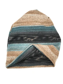 1pc Minimalist Casual Colorblock Striped Jacquard Knit Beanie, Warm Fabric, Unisex, Fashion Versatile Headwear For Outdoor Activities And Daily Wear, Multi-Color Options