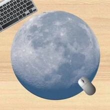1 件有趣可爱的迷你圆形鼠标垫，带防滑橡胶底座，适用于办公室、家庭、学习和游戏，尺寸：20*20*0.2 厘米 - 彩色 - 查看 10