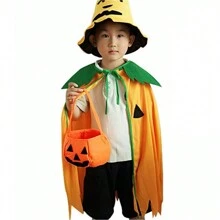 1 件万圣节南瓜手提袋万圣节派对用品不给糖就捣蛋、圣诞节 - 彩色 - 查看 3