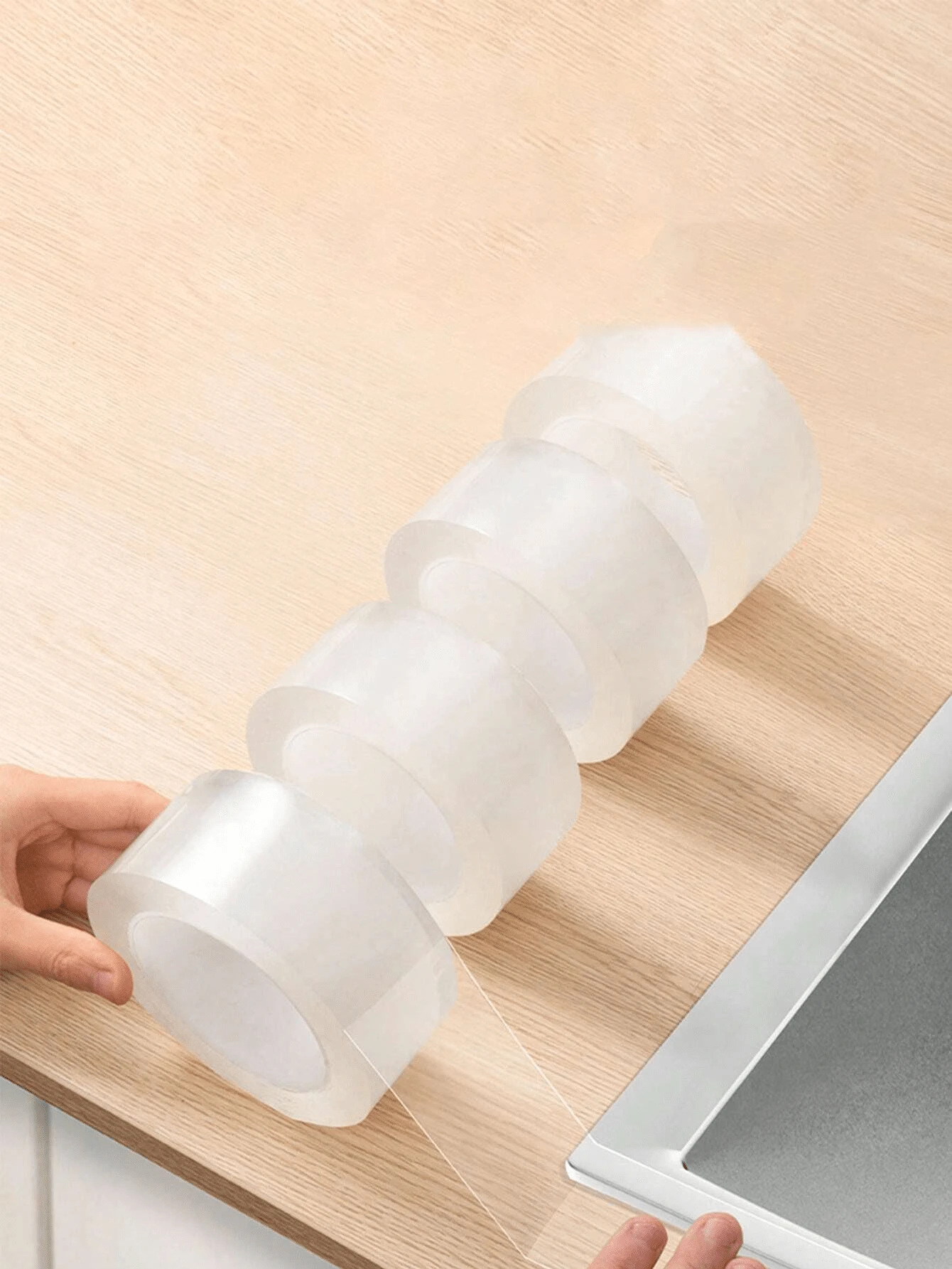 1 Miếng Nhiệm vụ nặng nề Tính hai mặt Lắp đặt Ruy băng , Không dấu vết Có thể tháo rời Nano Gel Ruy băng Đối với Ngoài trời Và Trong nhà Sử dụng , Mạnh mẽ Trong suốt Băng Kết dính - 78,74in - Xem 1