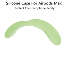 Apple Slime Silicone Protective Case Compatible With Airpods Max - Soft Silicone Cover, Waterproof, Dustproof, Fingerprint-Proof, Scratch-Resistant 360° Full Protection, Silicone Ear Cup Cover, Silicone Headband Cover, Silicone Headband Pad, Silicone Carrying Case, Flexible Silicone Material For Comfort, Durability And Easy Cleaning, Multiple Colors Available, Great Gift