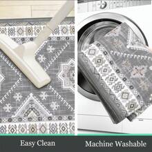 Boho Kitchen Rug Set, Washable Kitchen Floor Mats, Thick Cushioned Kitchen Runner For Floor, Holiday Decor - Multicolor - View 4