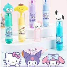 3PCS Sanrio Color Highlighters Kuromi Hello Kitty My Melody Mixed Color Highlighters Cinnamoroll Pompom Purin Hangyodon Colorful Stationery Pens School Stationery Supplies - Multicolor - View 3