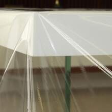 Tablecloth 12 Chairs Transparent Waterproof Plastic 0.15mm 350m X140m - Trong sáng - Xem 5
