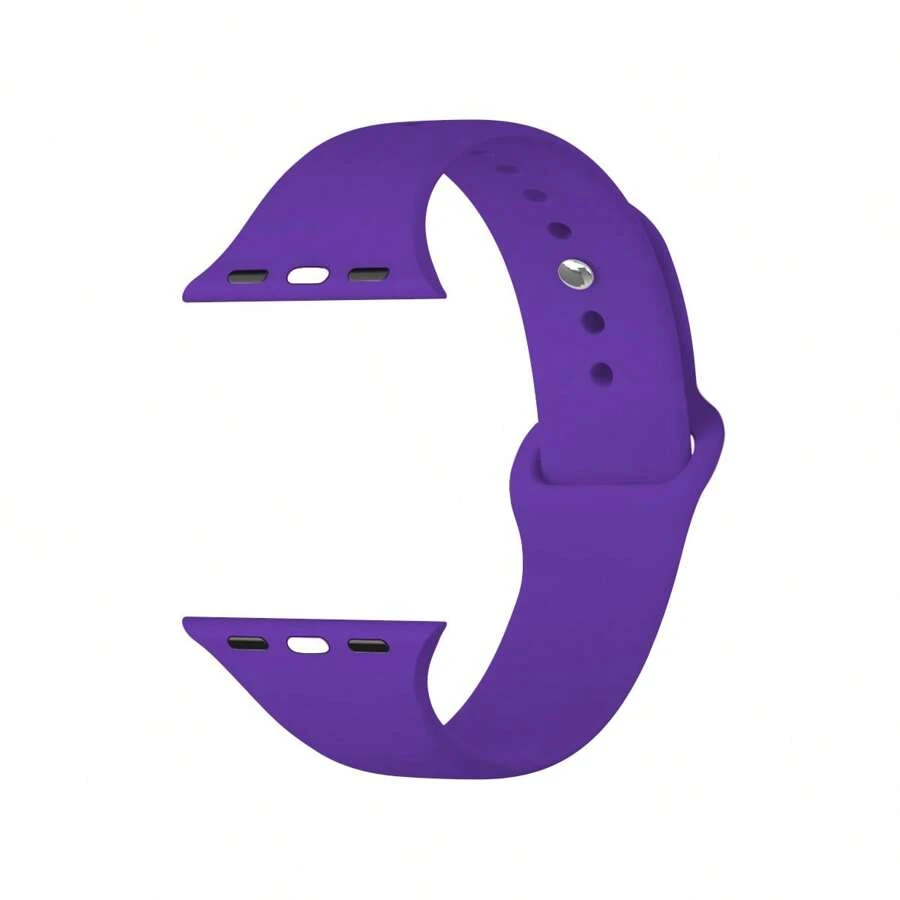 運動矽膠錶帶,相容 40mm、38mm、41mm、44mm、45mm、46mm、42mm、49mm 尺寸 (M/L),中性款,柔軟防水腕帶,可更換運動錶帶,相容 Ultra、... - 紫色 - 查看 1