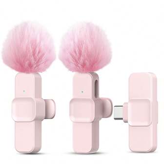 适用于智能手机的专业无线领夹式麦克风，适用于视频/音频录制的即插即用无线麦克风，适用于采访/视频博客/教学的领夹式麦克风