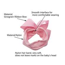 Oaoleer 20/24 chiếc nơ cho bé gái, băng đô, dây buộc tóc bằng nylon, nơ ruy băng, phụ kiện tóc co giãn cho trẻ sơ sinh, trẻ mới biết đi và trẻ em, tình yêu Valentine - 24 màu-6in - Xem 6