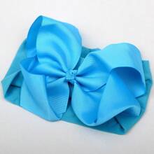 Oaoleer 20/24 chiếc nơ cho bé gái, băng đô, dây buộc tóc bằng nylon, nơ ruy băng, phụ kiện tóc co giãn cho trẻ sơ sinh, trẻ mới biết đi và trẻ em, tình yêu Valentine - 24 màu-6in - Xem 3