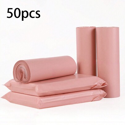 50pcs Self-Adhesive Thickened Express Delivery Bag, Waterproof Packaging Bag For Clothing Packing Back To School