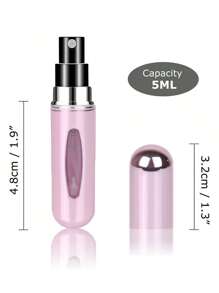 1 件/5 件/10 件 5ml 香水瓶部分瓶装自泵可再填充喷雾瓶便携式化妆品瓶可重复填充香水瓶-便携式 5ml 底部填充雾化器-方便旅行必需品旅行学校学校用品假日露营假日必需品度假配件女士迷你香水男士香水海滩