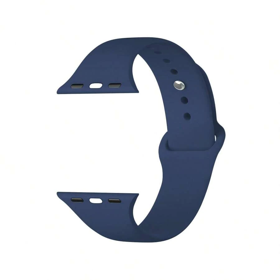 Sport Silicone Band Compatible With Apple Watch Band 40mm 38mm 41mm 44mm 45mm 46mm 42mm 49mm M/L Women Men,Ocean Blue Soft Wristband Waterproof Replacement Sport Strap Compatible With Iwatch Series Ultra SE 11 10 9 8 7 6 5 4 3 2 1,As A Gift For Students Returning To School - Royal Blue - View 1