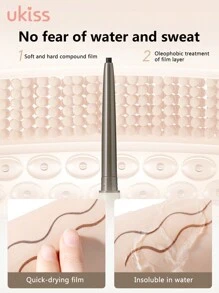 ukiss Bút chì kẻ mắt dạng kem hai mặt, bút chì kẻ mắt dạng gel, có đầu cọ để pha trộn, mềm mượt, lấy nét mềm mại và tự nhiên, dễ sử dụng, màu mịn và đậm, nuôi dưỡng làn da, không thấm nước và mồ hôi và chống nhòe - #01 Màu đen tự nhiên - Xem 7