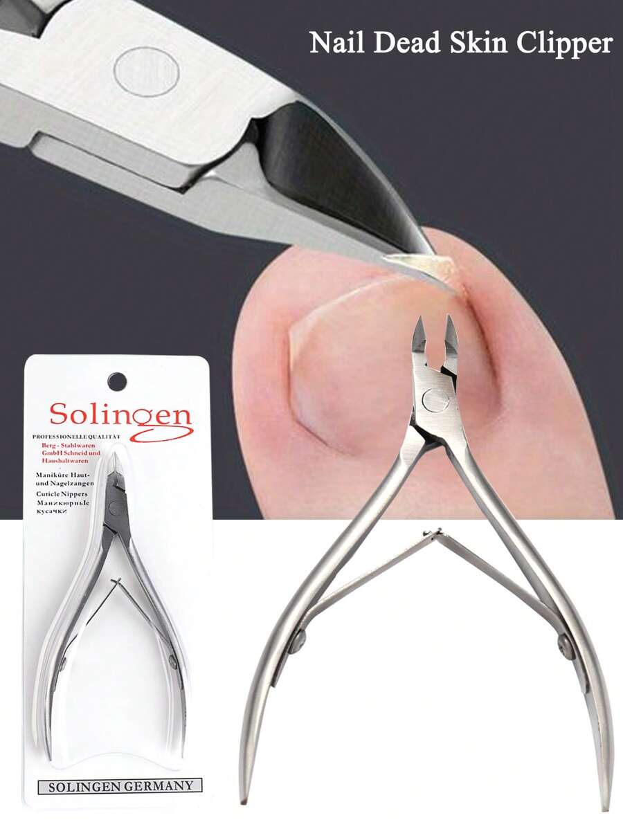 1 Máy Tính Màu Bạc Kéo Cắt Móng Tay Bằng Thép Không Gỉ Đại Bàng Kìm Xiên Miệng Dày Móng Chân Da Chết Cắt Chân Cắt Tỉa Kéo Dụng Cụ Phụ Nữ Làm Móng Tay phụ Kiện - Bạc - Xem 1
