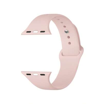 Sport Silicone Band Compatible With Apple Watch Band 40mm 38mm 41mm 44mm 45mm 46mm 42mm 49mm S/M Women Men,Pink Sand Soft Wristband Waterproof Replacement Sport Strap Compatible With Iwatch Band Series Ultra 11 10 9 8 7 6 5 4 3 2 1 SE As A Gift For Students Returning To School