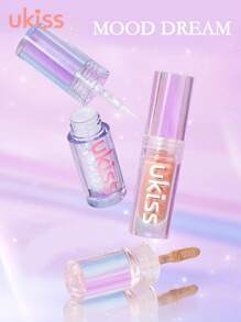 ukiss UKISS 1.5g Shimmer Liquid Eyeshadow, Shimmer, Long-Lasting Bright Shimmer Eyeshadow, Light, Smooth