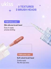 ukiss UKISS 1.5g Shimmer Liquid Eyeshadow, Shimmer, Long-Lasting Bright Shimmer Eyeshadow, Light, Smooth