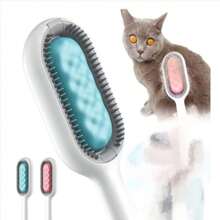 Escova Removedora de Pelos Para Gatos e Cães Pet Aparador Massagem - Azul - Visão 1