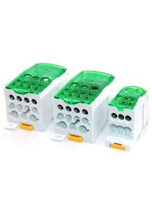 The New Listing One-Input Multiple-Output Guide Rail Junction Box UKK80A 125A 160A 250A 400A500A Zero Line Terminal Block - UK - View 26