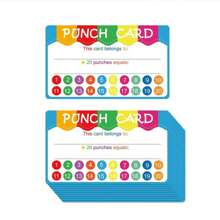 TYFYO Teacher Punch Cards 50 Pack (3.6 X 2 Inch) - Incentive Behavior Reward Card For Students, Teacher Awards For Business Classrooms