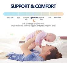 Cooling Mattress Topper King For Back Pain, Extra Thick Mattress Pad Cover, Plush Pillow Top Overfilled With Down Alternative, Deep Elastic Pocket, Black - màu đen - Xem 3