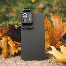 Lente de microscopio macro 200X para teléfono APEXEL, microscopio para smartphone de alta definición con lente CPL y luz LED, microscopio portátil compatible con el 98% de los smartphones, microscopio mini para smartphone, accesorio profesional para cámara de teléfono (negro, iluminación de 2 niveles, microscopio 200X con lente CPL) - Negro - Ver 6