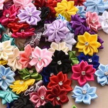 50pcs Handmade Embellished Flower DIY Clothing Accessories