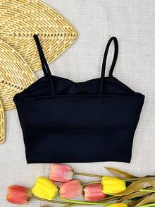 Cropped Neoprene With Padding - 黑色 - 查看 4