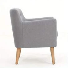 Casual And Comfortable Sofa Chairs - 淺灰色+布料 - 查看 7
