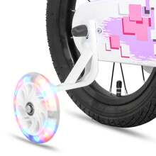 HILAND Pluto Kids Bike 12 14 16 18 20 Inch Children's Bicycle For Boys Girls Age 3-12 Years, Kids' Bicycles With Light Up Training Wheels, Multiple Colors - 粉色 - 查看 8