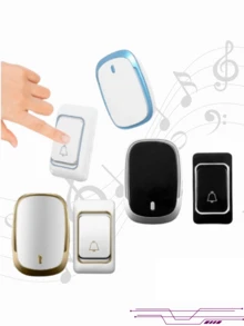 Battery Operated Residential Wireless Doorbell Easy To Use Various Ringtones Immediate Shipping - 彩色 - 查看 3