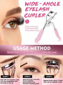 46pcs Professional Makeup Brush Set Include: 25pcs Makeup Brushes, 3pcs Makeup Sponges For Liquid Makeup, 3pcs Triangle Makeup Sponges For Loose Powder & Setting, 6pcs Finger Makeup Sponges, 6pcs Mini Makeup Sponges, 1pc Brush Cleaning Bowl, 1pc Waterproof Makeup Bag, 1pc Eyelash Curler - Ideal For Beginner